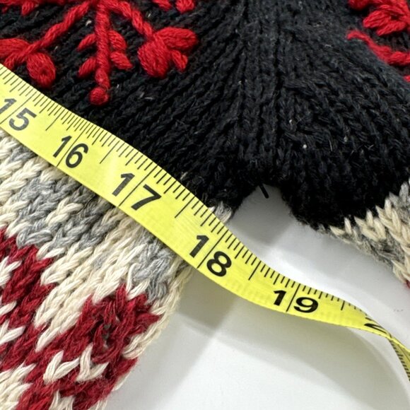 Vintage Christmas Fair Isle Wool Blend Sweater Womens Large Pullover Holiday NEW - Picture 6 of 13